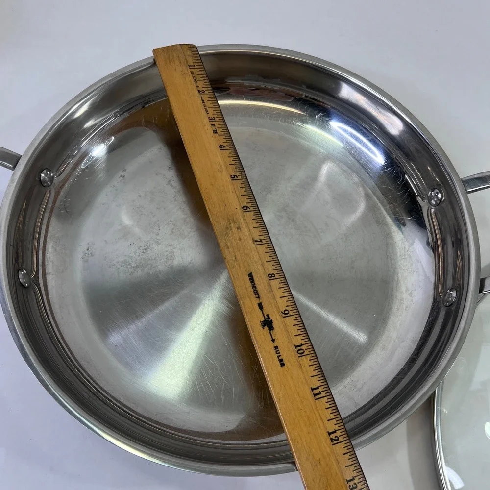 Cuisinart 8325-30D Stainless Steel 12in Everyday Pan with Glass Lid Induction